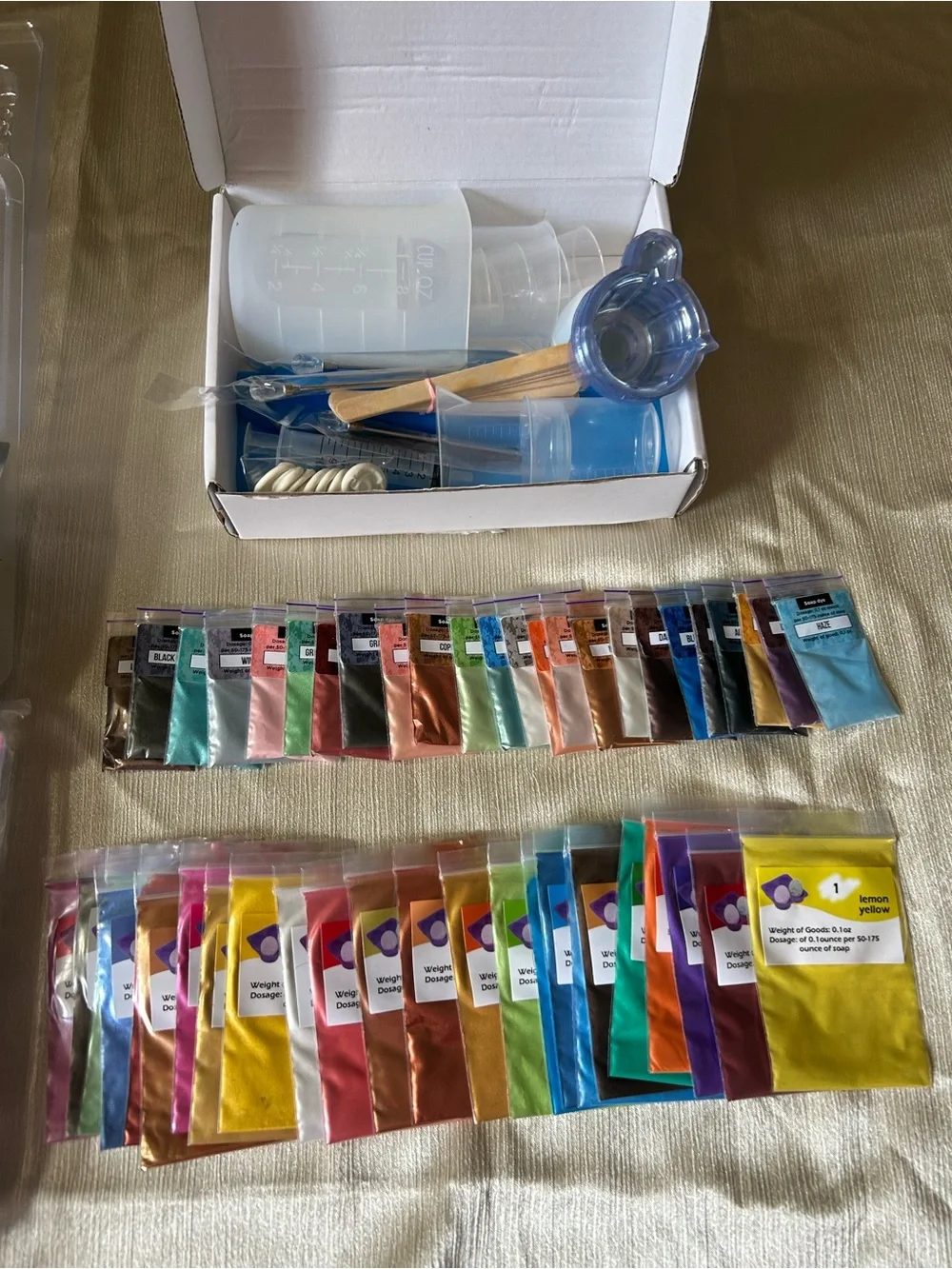 Soap making supplies
